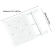 thumbnail image 2 of Adjustable Expandable Wardrobe Storage Rack, Retractable Metal Shelf with Removable Panels, White, 29-46 x 24 cm, No-Punch Installation for Cabinets and Closets, 2 of 5