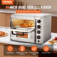 thumbnail image 2 of VEVOR Four à Pizza Commercial de Comptoir Four à Pizza Électrique pour Pizza de 14 Pouces Intérieur, 2 of 9