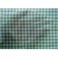 thumbnail image 4 of oneOone Cotton Silk Turquoise Blue Fabric Check Check Sewing Material Print Fabric By The Meter 42 Inch Wide, 4 of 4