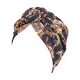 thumbnail image 3 of 3 Pcs Turban Africain à Imprimé Floral pour Femmes, Bonnet/tuque Pré-Noué avec Nœud, Serre-Tête, 3 of 4