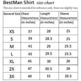 thumbnail image 5 of BESTMAN Chemises à Manches Longues à Col Écarté pour Hommes en Coton à Boutons, 5 of 5