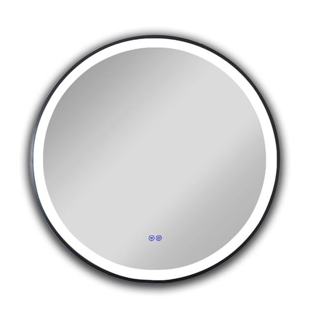 Chloe Lighting CH9M074EB24-RND 24 in. 3 Color Temperatures 3000K-6000K Luminosity Embedded Round Touchscreen LED Mirror