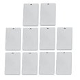 thumbnail image 3 of 10 Pieces Metal Flat Rectangle Blank Stamping Charms Making Metal Blank Tag Pendants 9x25mm, 3 of 9