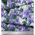thumbnail image 3 of Soimoi Rayon Fabric Pug,Beagle & English Cocker Spaniel Dog Scene Print Fabric by The Yard 56 Inch Wide, 3 of 3