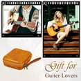 thumbnail image 3 of PU & EVA Guitar Pick Holder Storage Pouch, Portable Case with Zipper for 50+ Picks, Tuner & Small Musical Accessories, 3 of 4