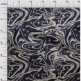 thumbnail image 3 of oneOone Jersey de Coton Bleu Foncé Tissu Abstrait Matière de Robe Tissu Imprimé Tissu au Mètre 58 Pouces de Large, 3 of 4