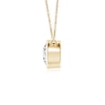 thumbnail image 2 of Angara Collier en Diamant Naturel - Collier Solitaire en Diamant Rond Serti Clos en Or Jaune 14 K pour Femmes, 2 of 10