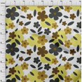 thumbnail image 4 of oneOone Cotton Poplin Yellow Fabric Floral Craft Projects Decor Fabric Printed By The Yard 42 Inch Wide, 4 of 4