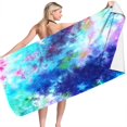 thumbnail image 3 of LSLJS Beach Serviette de Plage Été Essentials Serviettes de Plage Microfibre Serviette de Bain Super Légère Colorée Anti-Sable Couverture de Plage Multi-Usage pour Voyage Piscine 30x60 Pouces, 3 of 3
