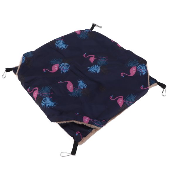 Hamac Chaud Double Couche pour Animaux de Compagnie Facile à Nettoyer et à Installer Sac de Couchage Écureuil Suspendu