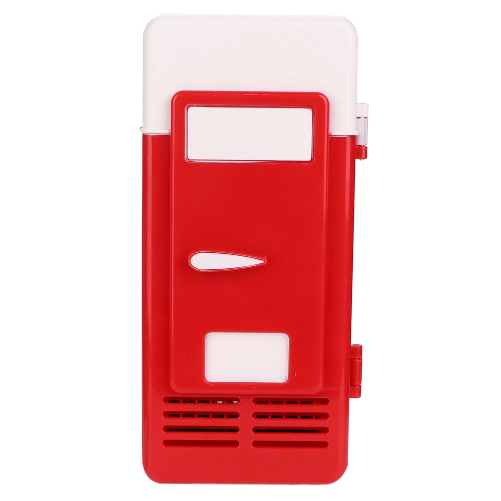 Drink Cooler, 3.2x3.4x7.6inch Small Refrigerator, Heating And Cooling Dual-Use Compact Refrigerator, Car For Office