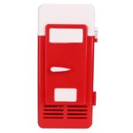 Drink Cooler, 3.2x3.4x7.6inch Small Refrigerator, Heating And Cooling Dual-Use Compact Refrigerator, Car For Office