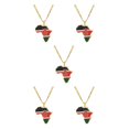 thumbnail image 1 of Maytalsory Collier Léger et Confortable avec Pendentif Africa Map Déclaration Kenya 5Set, 1 of 6
