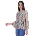 thumbnail image 2 of Moomaya Hauts Imprimés à Manches Longues Évasées pour Femmes Été Décontracté Kurta-ZL Courte, 2 of 8