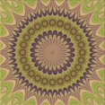 thumbnail image 1 of Ahgly Company Tapis d'Intérieur Lavable en Machine Carré Transitionnel Marron Sienne, 4 Pieds Carré, 1 of 7