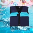 thumbnail image 1 of Combinaison de Flottaison de Natation Veste de Flottaison de Natation Enfants Combinaison de Flottaison Gilet de Natation Veste pour Enfants 1-6 Ans Bleu G, 1 of 8