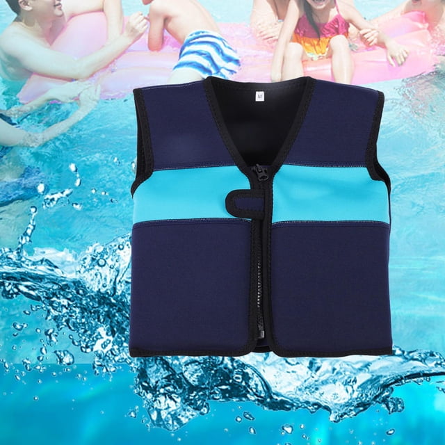 Combinaison de Flottaison de Natation Veste de Flottaison de Natation Enfants Combinaison de Flottaison Gilet de Natation Veste pour Enfants 1-6 Ans Bleu G