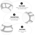 thumbnail image 3 of 2 Pcs Entretoises de Roues en Alliage d'Aluminium Cales de Roue Pratiques pour Voiture Automobile, 3 of 7
