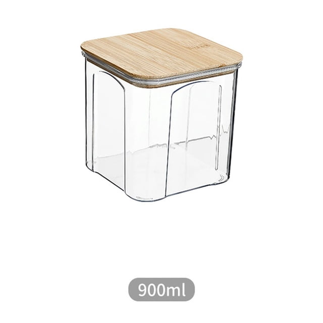 EGNMCR Lunch Bags for Women Lunch Box Bento Box BAMBOOSs Covered Five Grain And Miscellaneous Grain Sealed Container Plastic Transparent Storage Tank STORAGE TANK