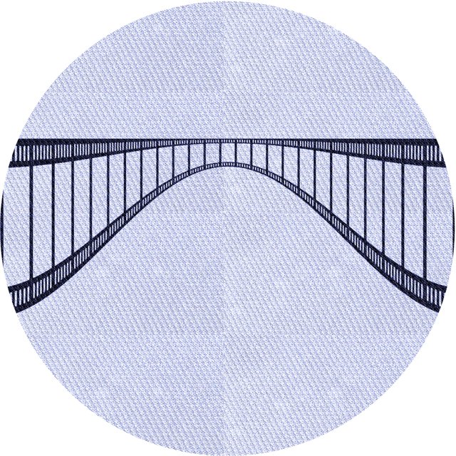 Ahgly Company Tapis Rond Lavable en Machine Intérieur Transitionnel Bleu Lavande, 4 Pieds Rond