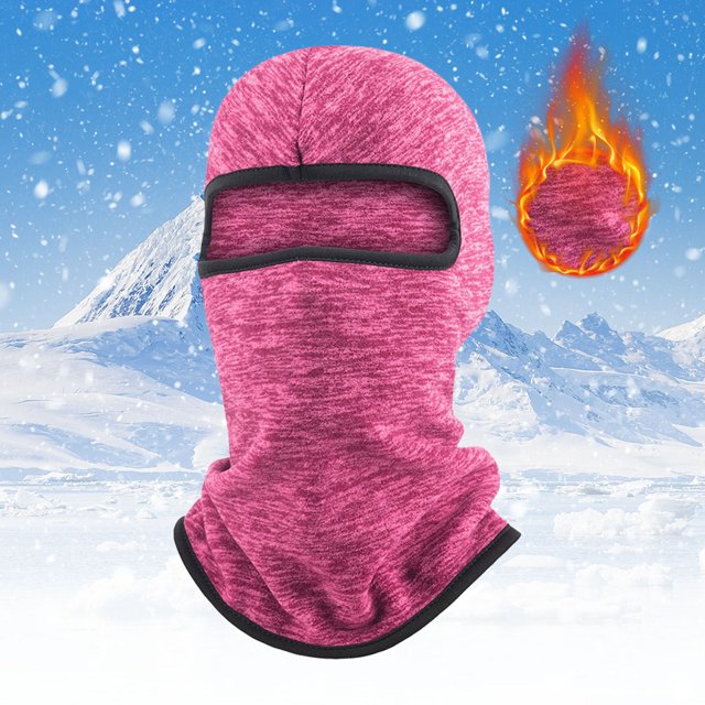 Winter Fleece Balaclava Face Mask, Thickened Warm Windproof Ski Mask for Cold Weather, Breathable Motorcycle Riding Cover for Snowboarding, Cycling and Outdoor Winter Sports