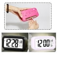 thumbnail image 2 of Graflsoa Glow-in-the-Dark Kids Alarm Clock with Music Wake-Up, Large Display, Green, Battery Not Included, 2 of 6