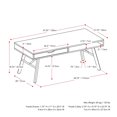 thumbnail image 3 of CorLiving Auston Engineered Wood and Steel Indoor Coffee Table  with 1 Drawer and Cubby, Dark Grey, 3 of 9