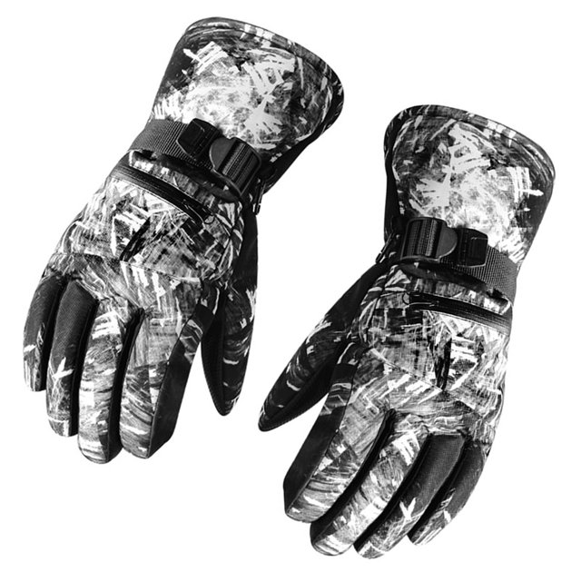 Ski Mittens Winter Warm Fluffy Thicken G-loves Waterproof Cold-proof Windproof Mitten Motorcycle Riding Mitens Touching Screen Cotton Mittens