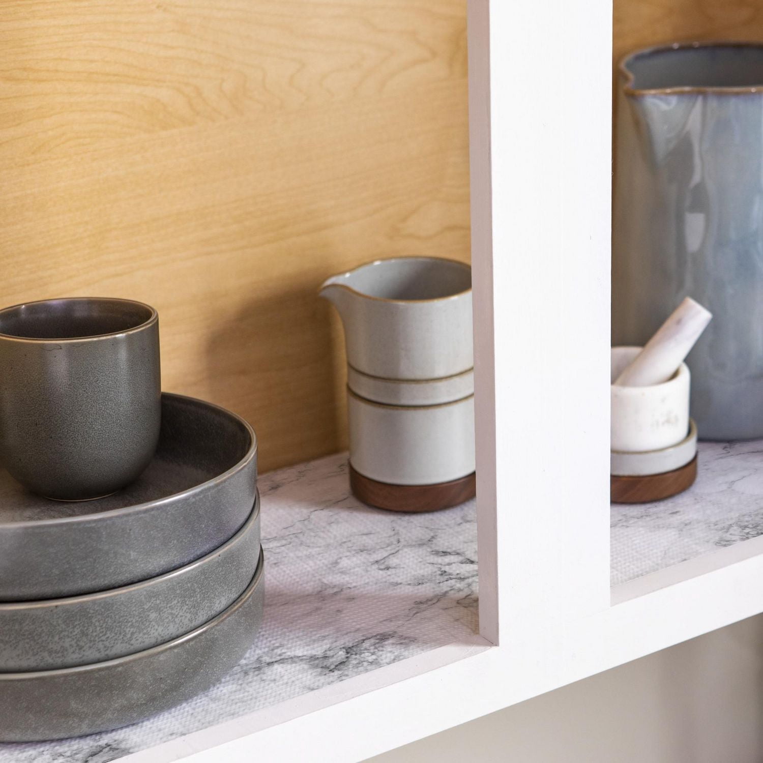 Smooth Top EasyLiner Brand Shelf Liner, Gray Marble, 20 in. x 6 ft.