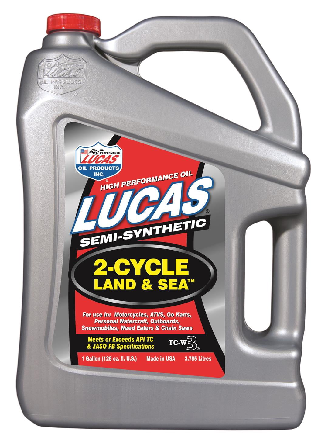 Lucas Oil Oil 10557 Land & Sea; Semi-Synthetic; 1 Gallon Jug; Single; Race Oil