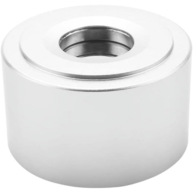 ORUYROP NEW-15000GS Magnet Tag Detacher, a silver cylindrical device featuring a super magnetic system for removing security tags. Suitable for retail use and potentially for detaching magnetic dog tags or pet accessories.