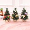 thumbnail image 2 of Mini Table Top Christmas Tree Small Desk Xmas Tree Party Ornament Decorated Tree, 2 of 7
