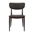 thumbnail image 3 of Take Me Home Classic Silloutte Dining Chair, Gray PU Upholstery and Walnut frame., 3 of 4