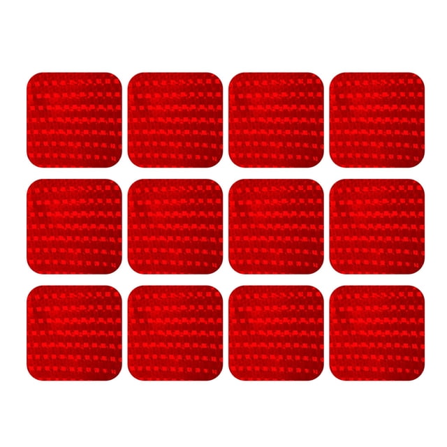 12Pcs Reflective Bicycle Stickers Adhesive Tape for Bike Car Bag Decor