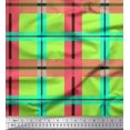 thumbnail image 1 of Soimoi Viscose Chiffon Fabric Check Check Print Sewing Fabric Yard 42 Inch Wide, 1 of 4