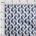 thumbnail image 1 of oneOone Polyester Lycra Fabric Leaves & Floral Block Printed Fabric 1 Yard 56 Inch Wide, 1 of 4