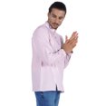 thumbnail image 3 of Atasi Chemise Henley Indienne pour Homme à Manches Longues, Décontractée, Col Mandarin, Courte Kurta, 3 of 7