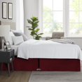 thumbnail image 2 of SGI Bedding 12 Inch Pleated Bed Skirt | Microfiber Bed Skirt | Fade Resistant, Wrinkle Free, Anti-static, Decorative, Extra Storage Space, Clutter-Free | Queen, Burgundy, 2 of 5