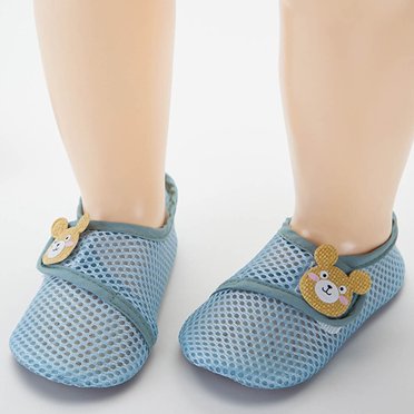 LSLJS Spring Summer Baby Socks Floor Socks Anti-skid Cool Insulation Indoor Soft Soled Shoes Socks, Baby Socks( Watermelon Red, 4-5 Years )