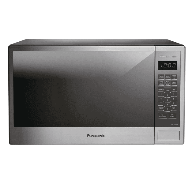 Panasonic Silver Countertop Microwave Oven, 1.3 cu. ft with Genius Sensor, 1100 Watts, NN-SU676S