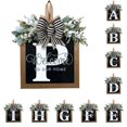 thumbnail image 1 of Front Door Decorations Alphabet Wreath Sign  Outdoor Hanging Decoration  11.8”*11.8”, 1 of 3