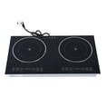 thumbnail image 2 of Ceramic Electric Cooktop, Double Burner 2000 Watt, Touch Control Stove Top for Countertop, Built in Timer, Child Lock, LED Reservation Function, Over Temperature Protection, 2 of 7