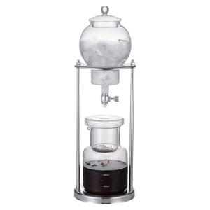 GUOOL 600ML Glass Ice Drip Coffee Maker with Reusable , Coffee Pot Coffee Kettle