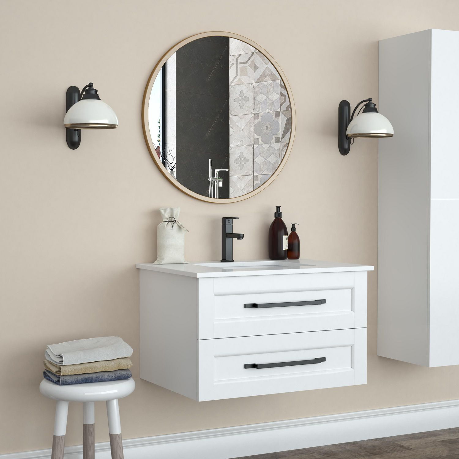 A&E Bath and Shower Brewery Gold 28 Bathroom Mirror