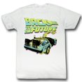 thumbnail image 1 of Back to the Future Neon White Adult T-Shirt, 1 of 2