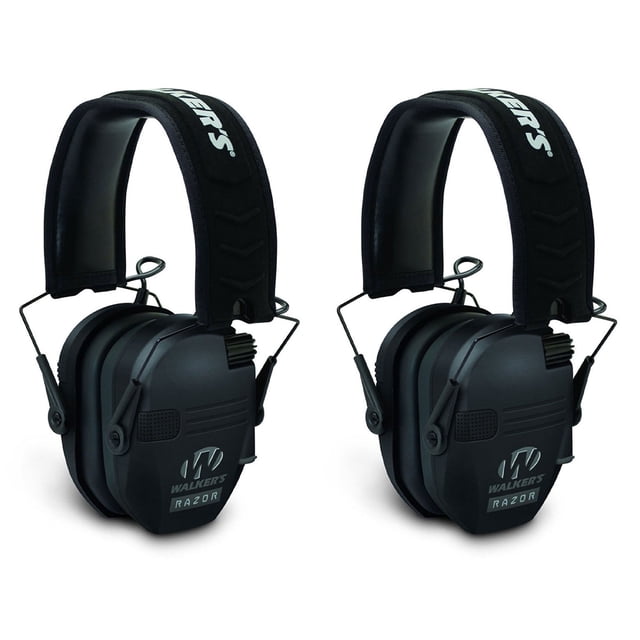 Walker's Razor Shooter Electronic Hearing Protection Earmuffs (2 Pack)