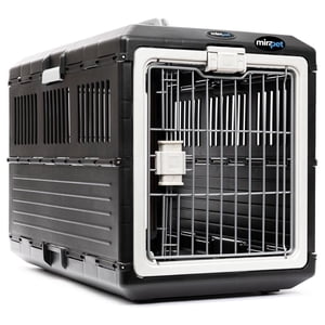 Mirapet Pet Porte-chien, grille de chien portable collapsible pour grands chiens ou chats, 35"