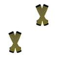 thumbnail image 2 of Maytalsory Bas Longs Épais et Confortables en Polyester Faciles à Assortir Jaune et Noir 2Set, 2 of 6