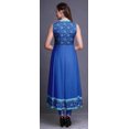 thumbnail image 4 of Bimba Kurti Longue Indienne Mandala Bleue pour Femmes Tenue de Fête Imprimée Sans Manches Robe Anarkali Kurti Moyen, 4 of 6