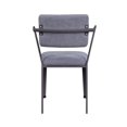 thumbnail image 4 of ACME Cargo Chair in Gray Fabric & Gunmetal, 4 of 4